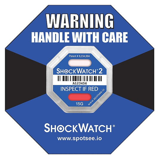 G-Force Indicator Label, 15G, PK50