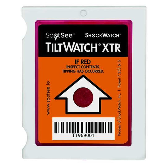 Tilt Indicator Label, 80 deg., PK100