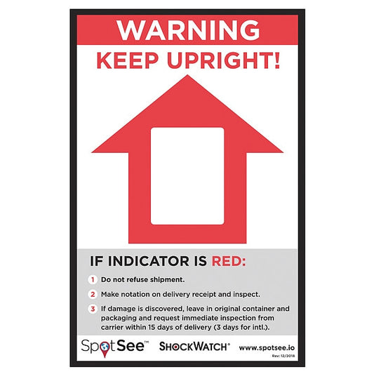Tilt Indicator Companion Label, PK200