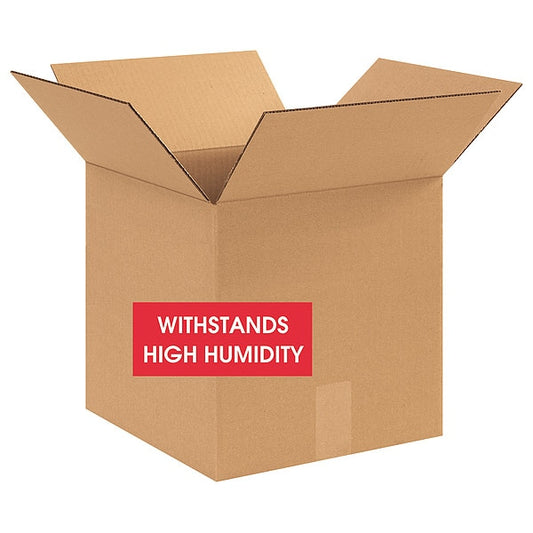 Weather Resistant Corrugated Boxes, V3C, 12" x 12" x 12", Kraft, 20/Bundle