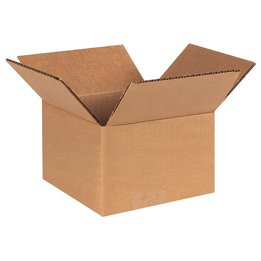 Corrugated Boxes, 4" x 4" x 3", Kraft, 25/Bundle