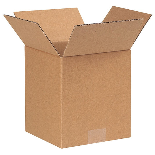 Corrugated Boxes, 4" x 4" x 5", Kraft, 25/Bundle