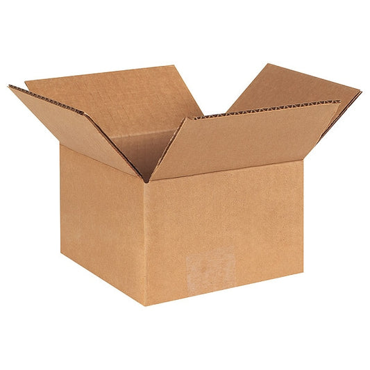 Corrugated Boxes, 5" x 5" x 3", Kraft, 25/Bundle