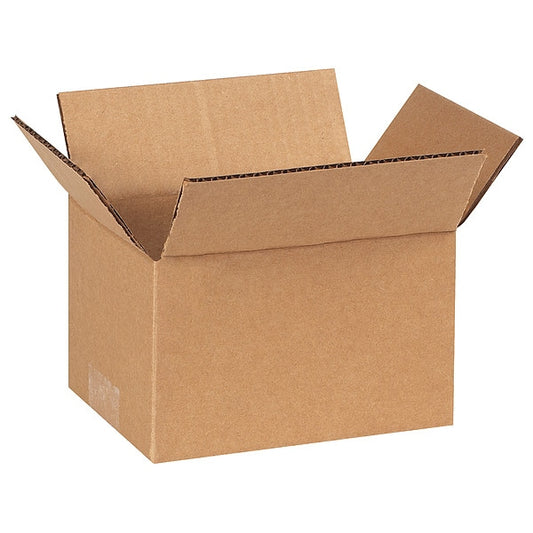 Corrugated Boxes, 6" x 4" x 3", Kraft, 25/Bundle
