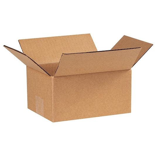 Corrugated Boxes, 7" x 5" x 3", Kraft, 25/Bundle