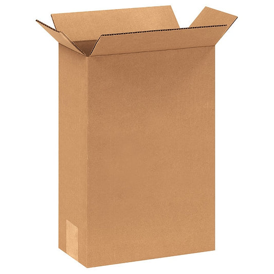 Corrugated Boxes, 8" x 4" x 12", Kraft, 25/Bundle
