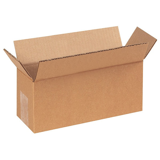 Long Corrugated Boxes, 9" x 4" x 3", Kraft, 25/Bundle