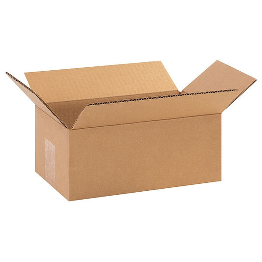 Corrugated Boxes, 10" x 6" x 4", Kraft, 25/Bundle