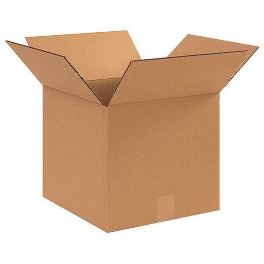 Corrugated Boxes, 12" x 12" x 11", Kraft, 25/Bundle