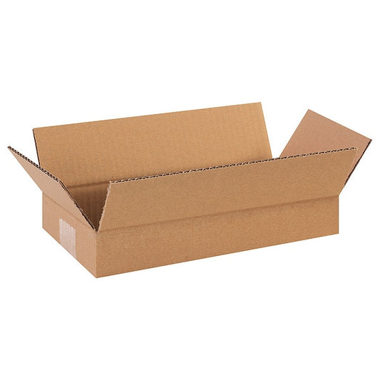 Long Corrugated Boxes, 12" x 6" x 2", Kraft, 25/Bundle