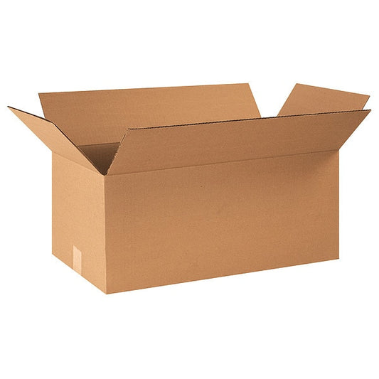 Corrugated Boxes, 26" x 14" x 12", Kraft, 20/Bundle