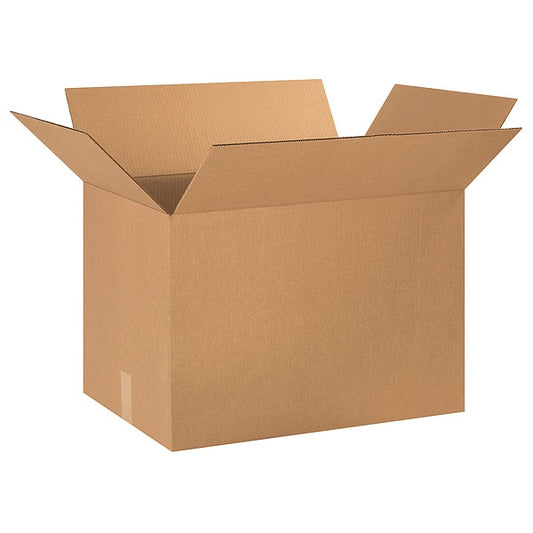 Corrugated Boxes, 26" x 18" x 18", Kraft, 15/Bundle