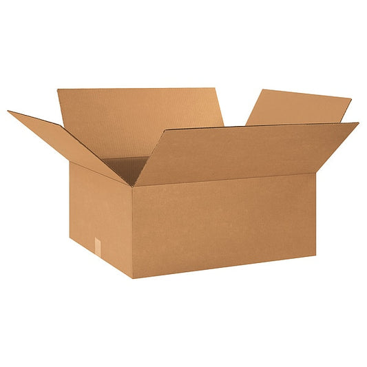 Corrugated Boxes, 24" x 20" x 10", Kraft, 10/Bundle