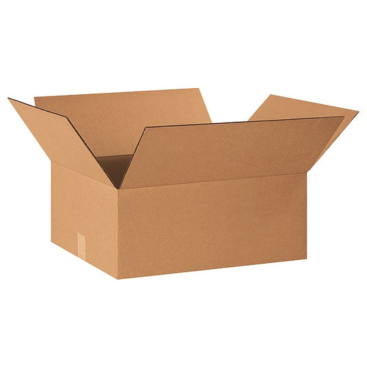 Corrugated Boxes, 22" x 18" x 10", Kraft, 20/Bundle
