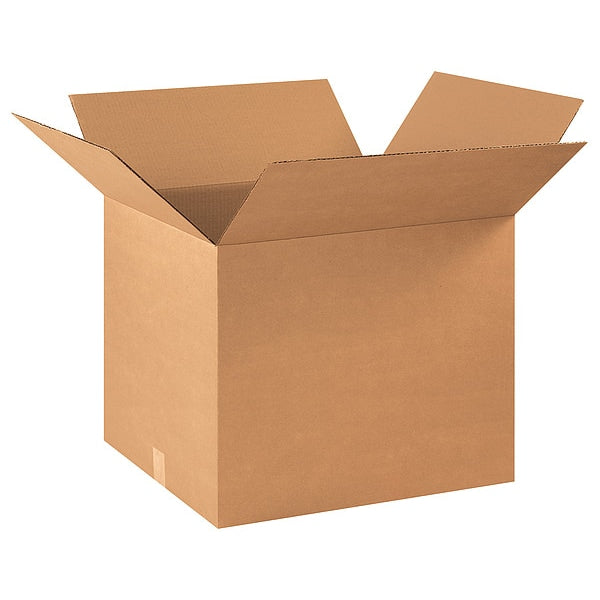 Corrugated Boxes, 22" x 18" x 18", Kraft, 15/Bundle