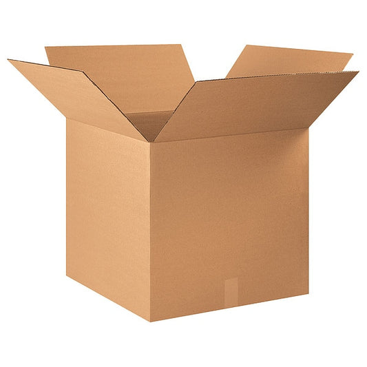 Corrugated Boxes, 24" x 24" x 22" Kraft, 10/Bundle
