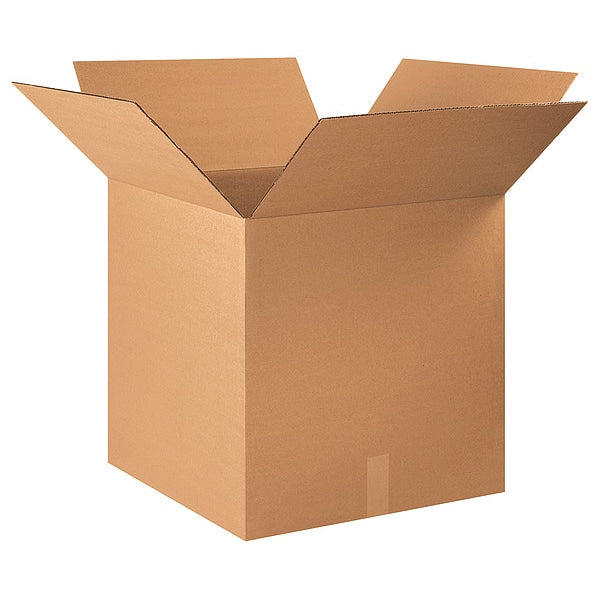Corrugated Boxes, 22" x 22" x 22", Kraft, 10/Bundle
