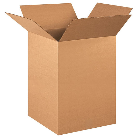 Corrugated Boxes, 16" x 16" x 22", Kraft, 20/Bundle