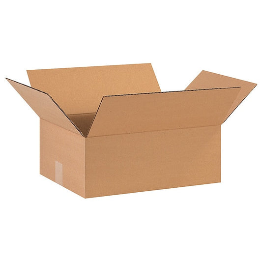 Corrugated Boxes, 17" x 13" x 7", Kraft, 25/Bundle