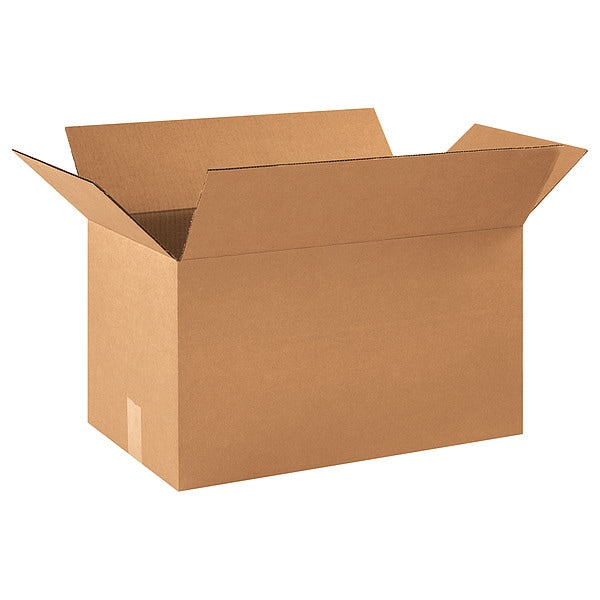 Corrugated Boxes, 21" x 13" x 13", Kraft, 20/Bundle
