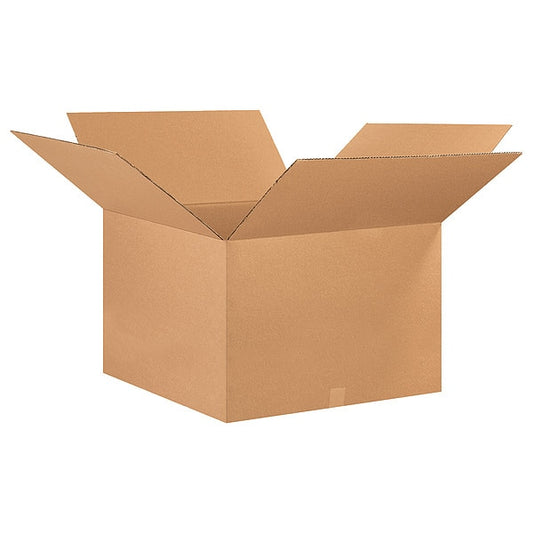 Corrugated Boxes, 26" x 26" x 16", Kraft, 10/Bundle