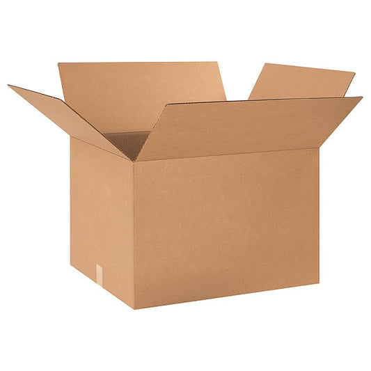 Corrugated Boxes, 24" x 20" x 16", Kraft, 10/Bundle