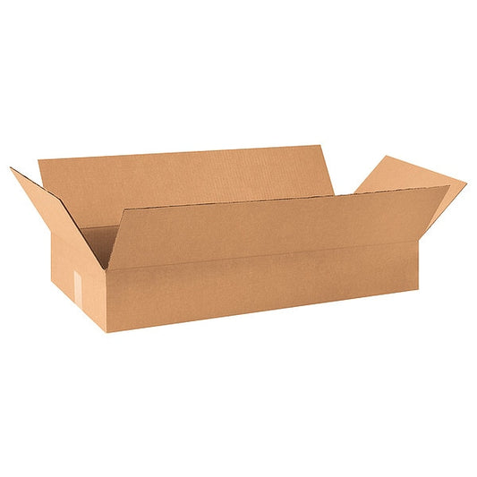 Corrugated Boxes, 30" x 12" x 4", Kraft, 25/Bundle