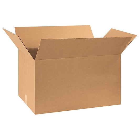 Double Wall Corrugated Boxes, 30" x 17" x 17", Kraft, 5/Bundle