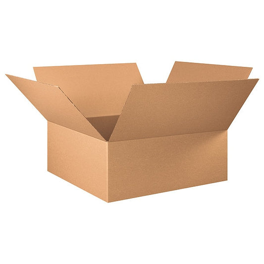 Corrugated Boxes, 30" x 30" x 12", Kraft, 10/Bundle