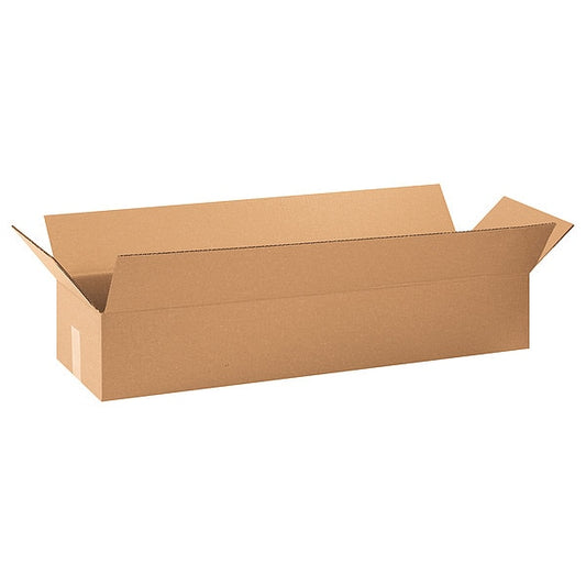 Long Corrugated Boxes, 36" x 10" x 6", Kraft, 25/Bundle