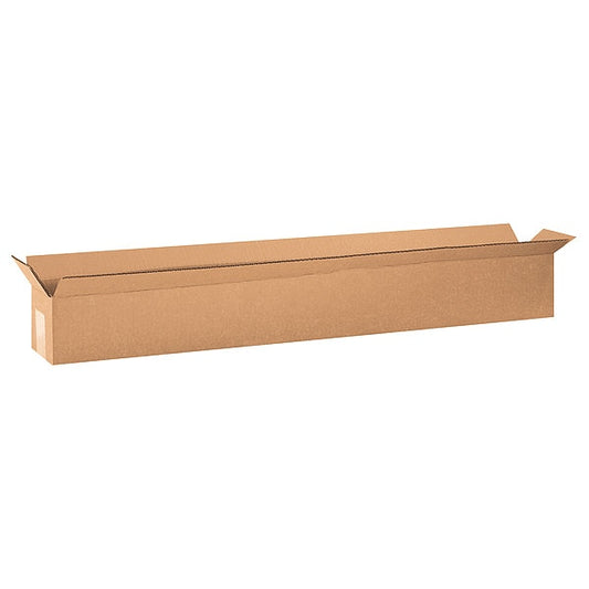 Long Corrugated Boxes, 36" x 4" x 4", Kraft, 25/Bundle