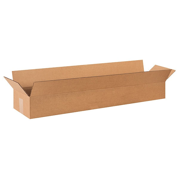 Long Corrugated Boxes, 36" x 8" x 4", Kraft, 25/Bundle