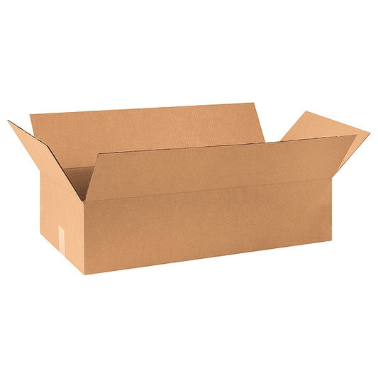 Corrugated Boxes, 30" x 14" x 7", Kraft, 10/Bundle