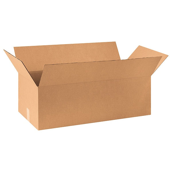Corrugated Boxes, 30" x 14" x 10", Kraft, 10/Bundle