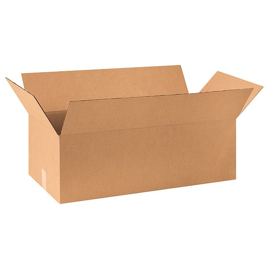 Corrugated Boxes, 30" x 14" x 10", Kraft, 10/Bundle
