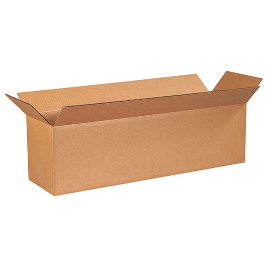 Long Corrugated Boxes, 40" x 10" x 10", Kraft, 15/Bundle