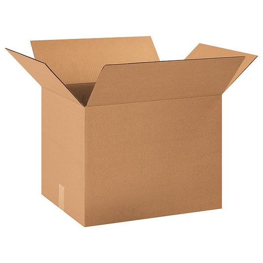 Corrugated Boxes, 22" x 15" x 15", Kraft, 20/Bundle