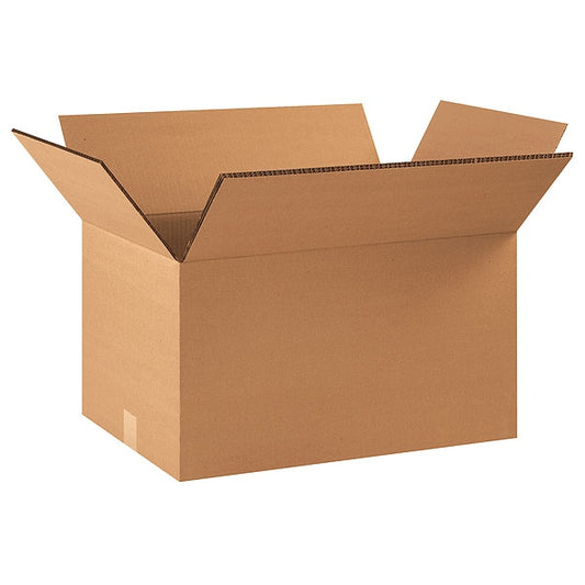 Double Wall Boxes, 22" x 14" x 12", Kraft, 15/Bundle