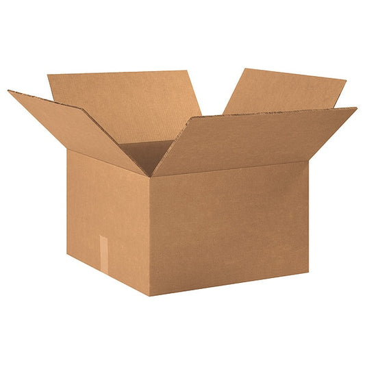 Double Wall Boxes, 20" x 20" x 10", Kraft, 10/Bundle