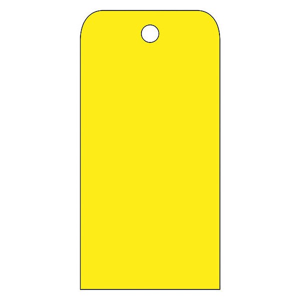 Blank Tag Yellow, Pk25