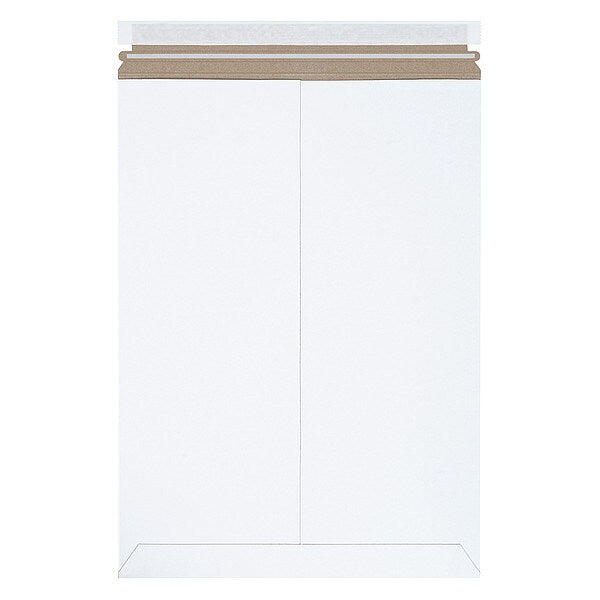 Self-Seal Flat Mailers, 13" x 18", White, 100/Case