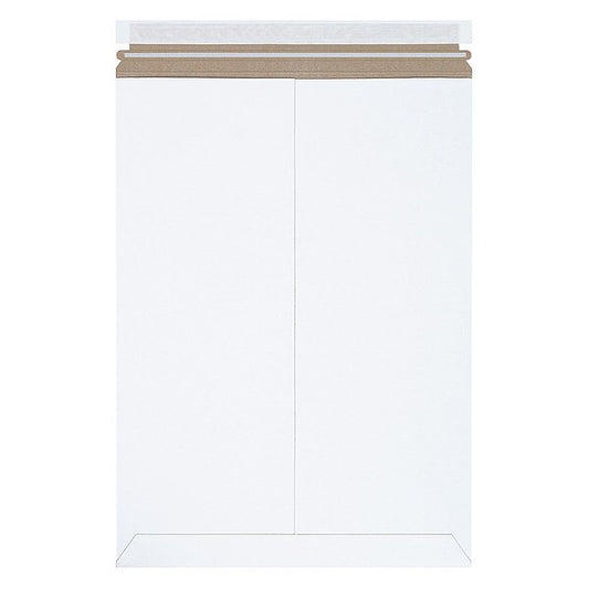 Self-Seal Flat Mailers, 13" x 18", White, 100/Case