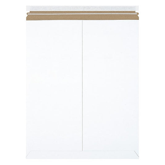 Self-Seal Flat Mailers, 17" x 21", White, 100/Case