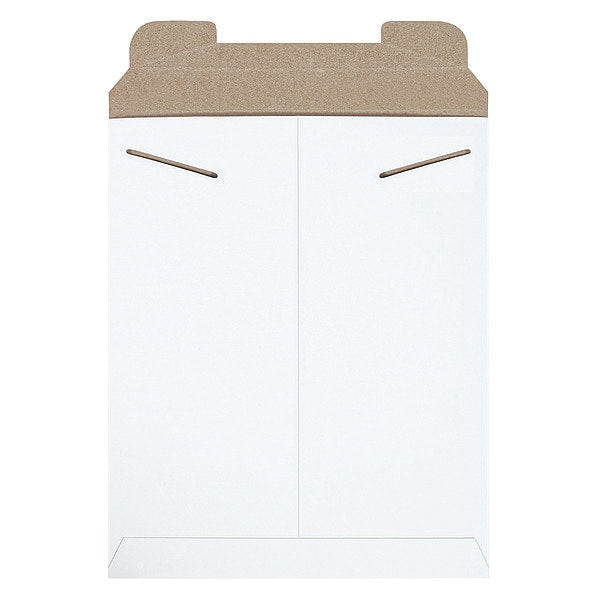 Flat Mailers, 11" x 13-1/2", White, 100/Case