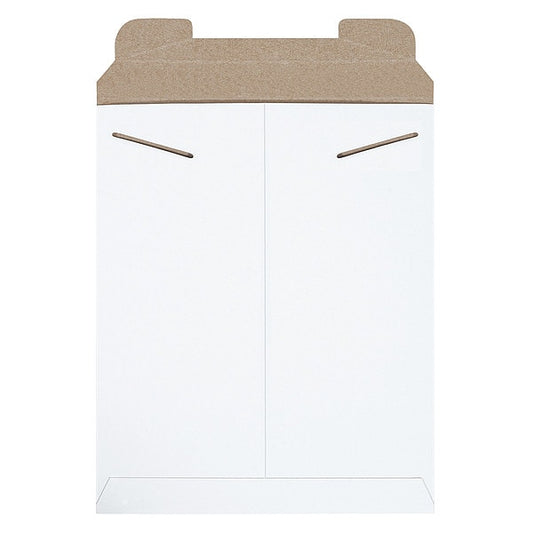 Flat Mailers, 11" x 13-1/2", White, 100/Case