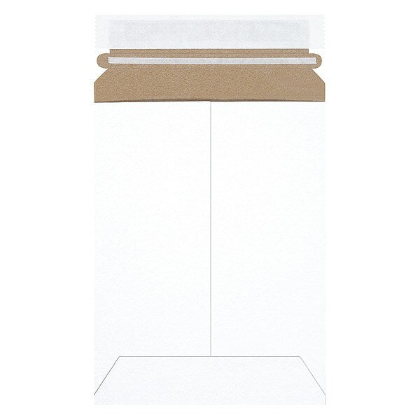 Self-Seal Flat Mailers, 6" x 8", White, 100/Case