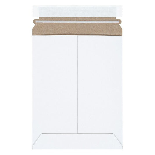 Self-Seal Flat Mailers, 7" x 9", White, 100/Case