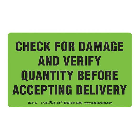 Check for Damage and Verify, PK500