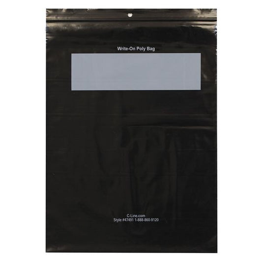 Write-On Reclosable Poly Bag 11" x 8.5", PK1000