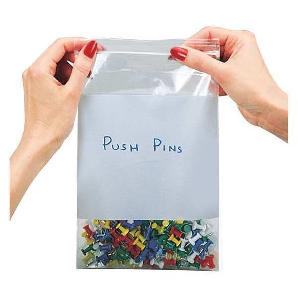 3" x 5" Reclosable Write-On Bags, PK 1000